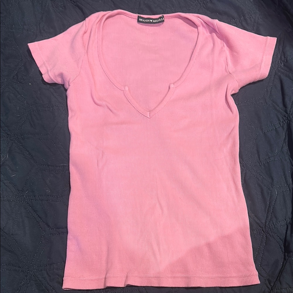 Brandy Melville V-Neck Women's Top